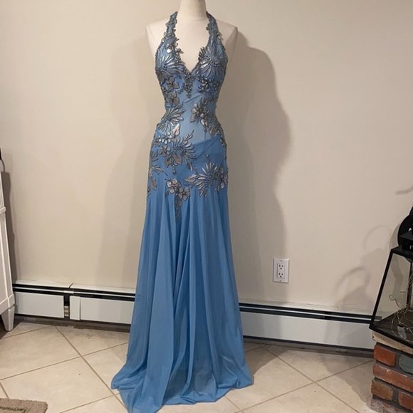 Ema Savahl  hand painted Gown in perfect condition - Picture 2 of 16